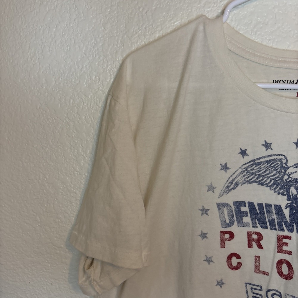 Ralph Lauren Men's T-Shirt Size L 100%‎ cotton White Graphic Print Crewneck - Picture 4 of 16